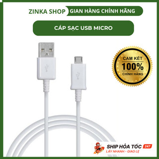 Dây Sạc Samsung Micro USB 2.0 Chính Hãng Bảo Hành 3 Tháng 1 Đổi 1  zinka