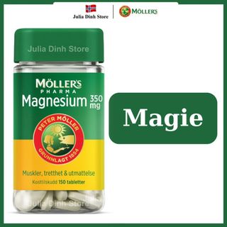 Viên uống bổ sung Magnesium Mollers nội địa Na Uy