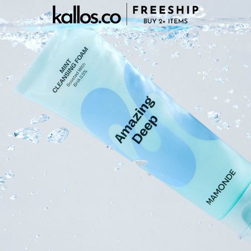 Kem Tẩy Trang Rửa Mặt Mamonde Amazing Deep Mint Cleansing Balm, Foam - Kallos Vietnam
