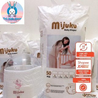 Bỉm /Tã dán quần cao cấp Mijuku đủ size cho bé 1 bịch 50 miếng