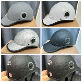  Nón bảo hiểm Nam kết lưỡi trai - Sọc carô cao cấp 