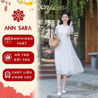 Đầm Suông Nữ, Váy Suông Liền Thân Dáng Dài Cổ Bèo Xinh Đẹp ANN SARA V522-V523-V524