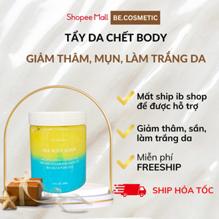 Tẩy tế bào chết mờ thâm mông, nách, bẹn dưỡng trắng da giảm mụn AHA BHA Becosmetic 400g