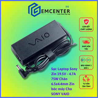 Sạc laptop sony 19.5v - 4.7a 75w chân 6.5x4.4mm cho sony vaio