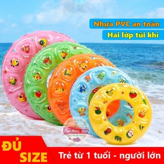 Sỉ Phao tròn cho bé và người lớn rộng 90cm 2 lớp, phao bơi tròn cho bé, phao bơi cho bé giá rẻ