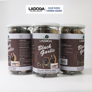 Tỏi đen cô đơn LADOGA loại 1, đóng 250G và 500G - 100% lên men tự nhiên 90 ngày, tốt cho sức khỏe, tim mạch, huyết áp
