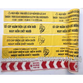 Cuộn rào cáp ngầm điện lực chất liệu nilon KT 15x100cm