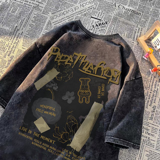Áo phông local brand chính hãng NBOT nữ fashion local brand áo thun vintage unisex 100% cotton-Y0808
