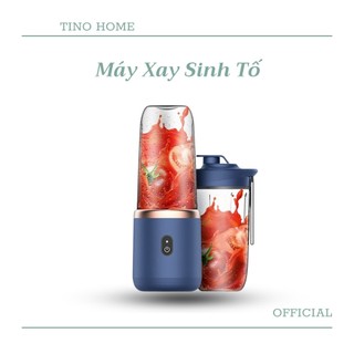 Máy Xay Sinh Tố Cầm Tay Thiết Kế Đa Năng Sạc USB Kèm Nắp Tiện Lợi Mang Đi Dễ Dàng (TVQ Store)