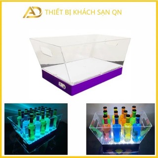 Khay chai rượu phát sáng/ Khay đựng có đèn LED thay đổi mầu sắc dành cho quán Bar/ khay 12 chai; khay 24 chai