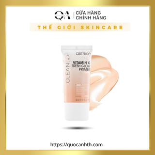 Kem lót Catrice Clean ID Fresh Glow Primer Cấp ẩm cho da & Bổ sung Vitamin C 30ml