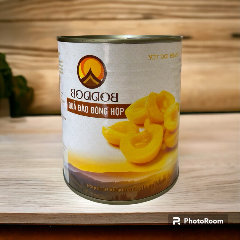 Đào ngâm thái lan boddob 820gr