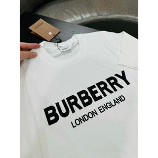 Áo phông burberry nam nữ unisex form rộng hình in nổi cực chất, áo thun cotton thời trang phối đồ cực chất