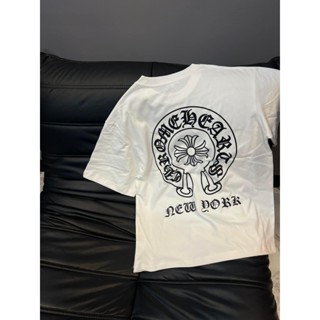 Áo Thun Chrome Heart Unisex Form Rộng Tay Lỡ Hai Màu Đen Trắng Hình In Nổi Cực Chất, Áo Phông Thời Trang Cool Ngầu