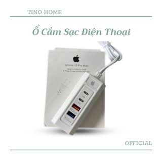 Ổ Cắm Sạc Điện Thoại Iphone Tích Hợp Sẵn Hai Cổng Sạc PD Tiện Lợi (TVQ Store)