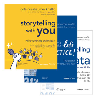3 cuốn data 1 + data 2 + data 3: storytelling with data