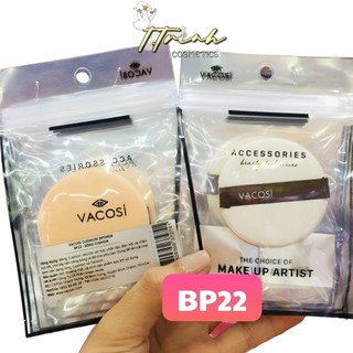 (auth) Bông Phấn Vacosi - BP22 - Kem Tròn Nhỏ Có Dây ( Bịch 1 miếng