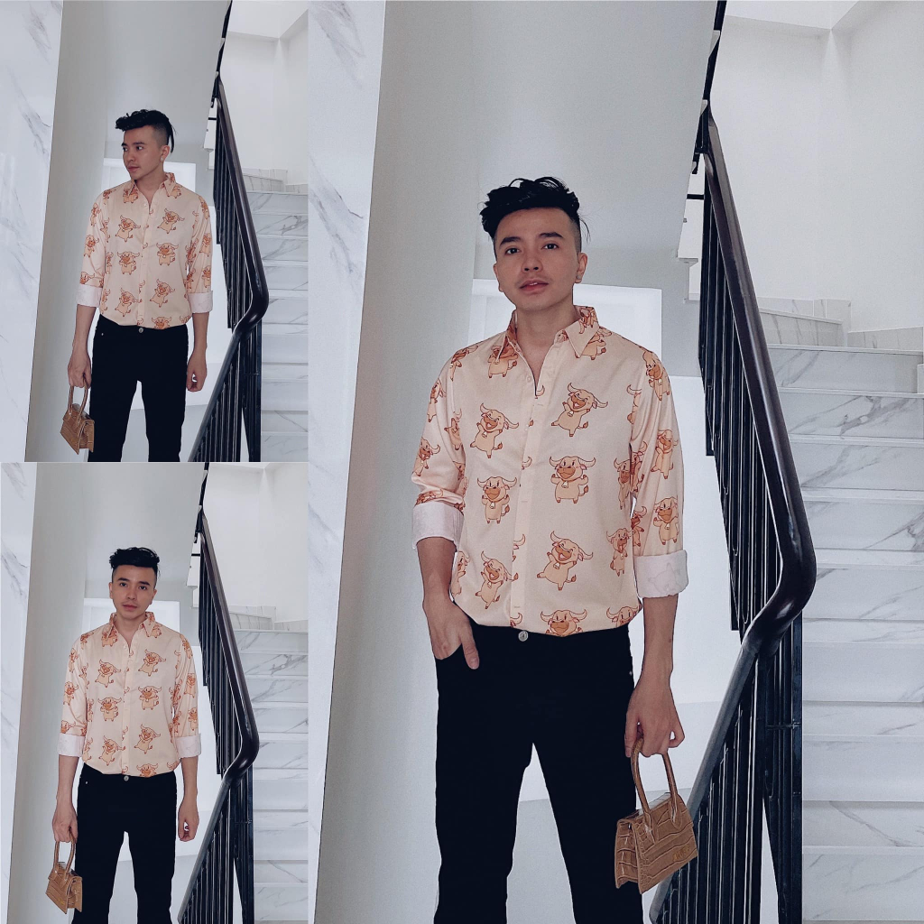 Áo sơ mi lụa bóng POLI | BigBuy360 - bigbuy360.vn