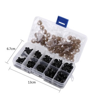 Hộp 150 mắt thú gắn chốt size 6-12mm