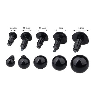 Hộp 150 mắt thú gắn chốt size 6-12mm
