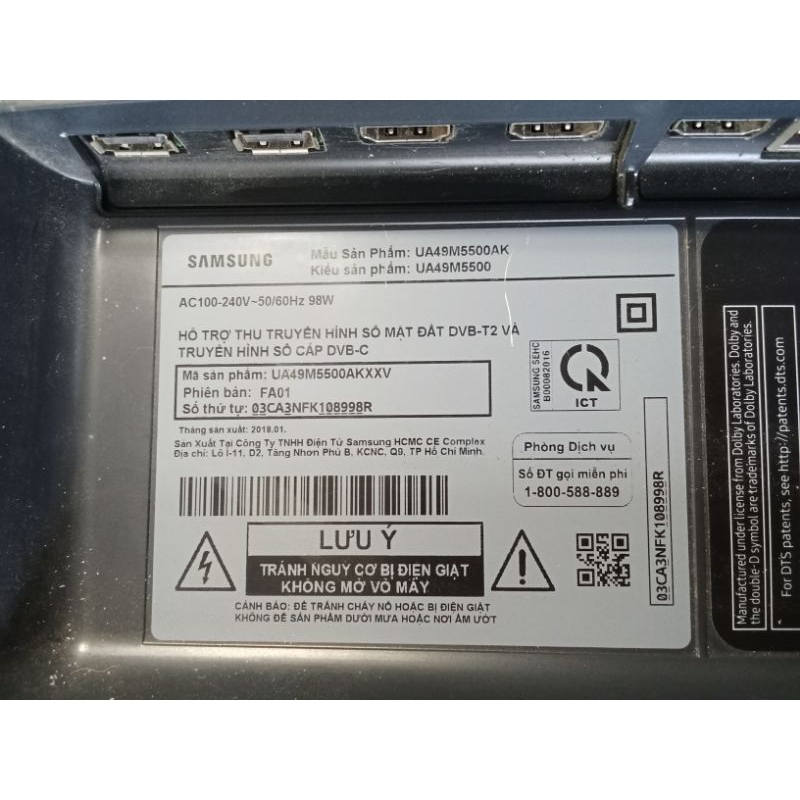 Bo mạch Samsung UA49M5500AK