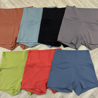 Quần legging đùi tập gym yoga thun lạnh cạp cao co dãn 4 chiều - Q5
