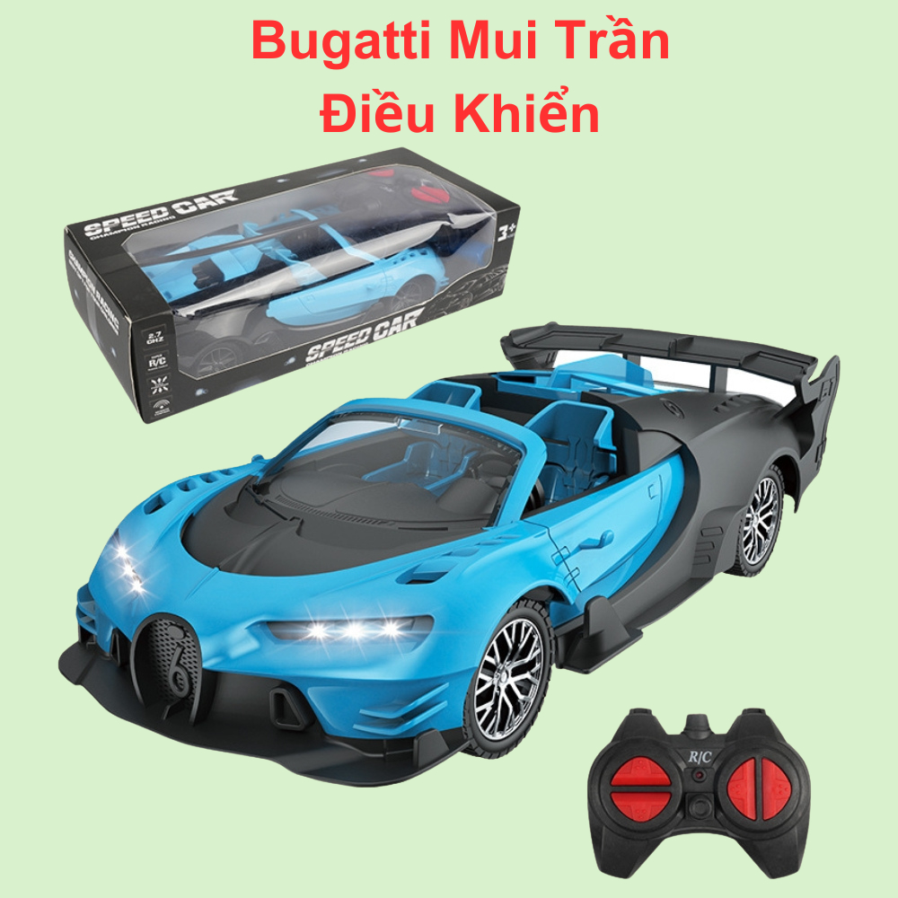 Siêu xe Buga mui trần điều khiển ô tô mui trần điều khiển từ xa tốc độ cao thiết kế cực chất màu xan