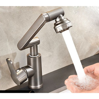 Vòi lavabo, Vòi chậu rửa mặt đa chiều nóng lạnh inox 304 thông minh sang trọng và tiện dụng...