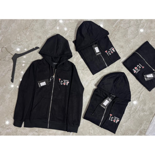 Áo Khoác Mũ Nỉ Khoá DSQ Áo Khoác Hoodie Zip Nam Nữ Chất Đẹp Cao Cấp