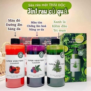 Sữa rửa mặt Byvibes Wonder Bath Super Vegitoks Cleanser