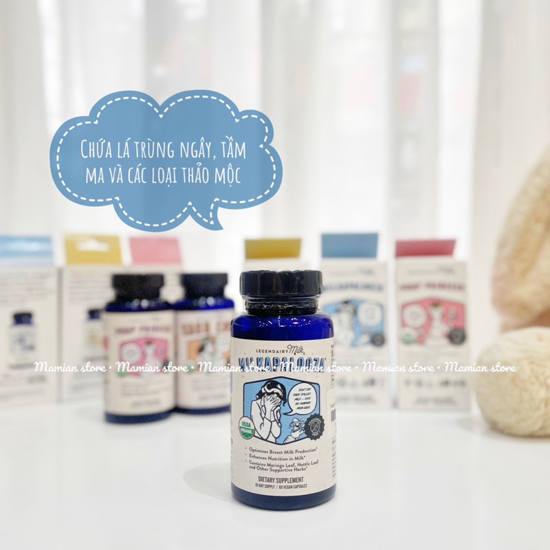 Viên uống lợi sữa hữu cơ Legendairy Milk Mỹ 60 viên