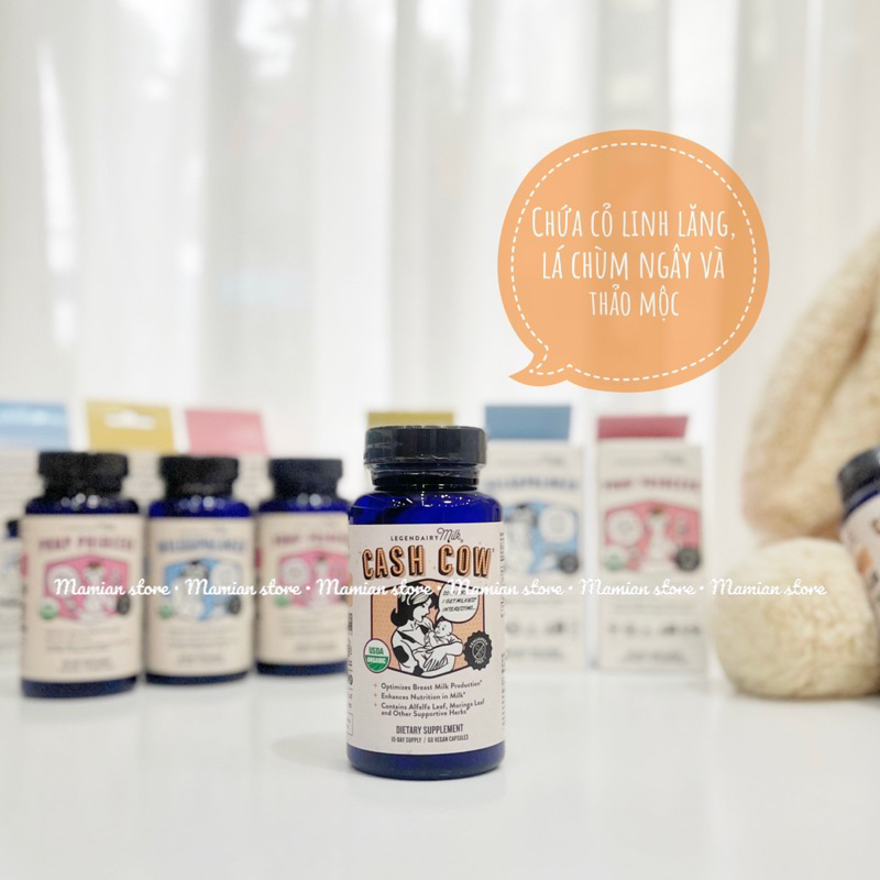 Viên uống lợi sữa hữu cơ Legendairy Milk Mỹ 60 viên