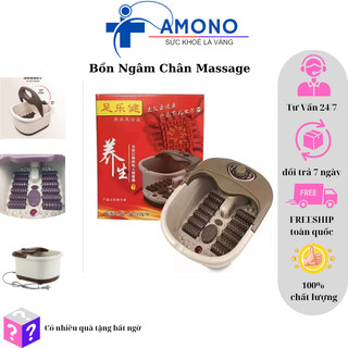 Bồn Ngâm Chân Massage Làm Nóng Tự Động, Chống Giật, Có Sục Khí - Hàng Chính Hãng AMONO