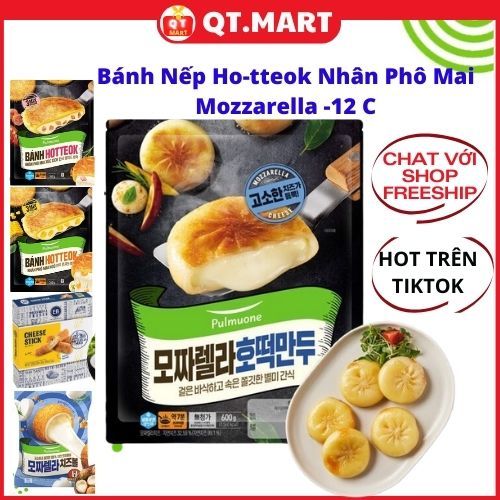 Bánh Nếp _ Bánh Bao Hotteok nhân phô mai mozzarella _date mới_Đang hot