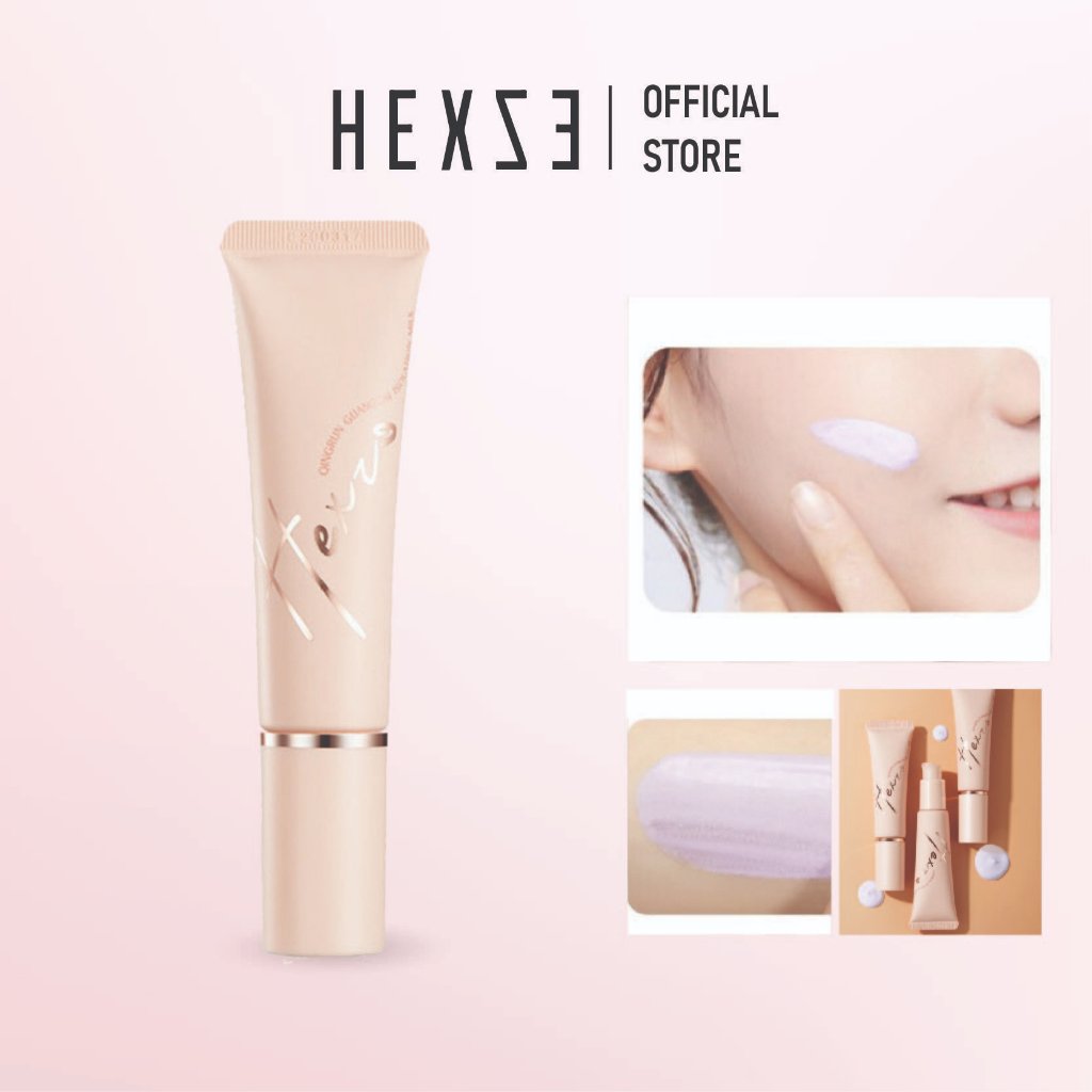  Kem lót chống ánh sáng tím bảo vệ da 3 in 1 Hexze 30g dưỡng ẩm kiềm dầu nâng tone da 