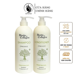 Cặp gội xả biotin collagen trắng 500ml-1000ml