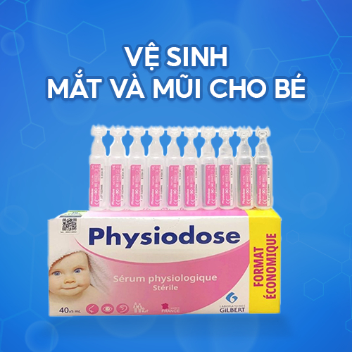 Nước Muối Sinh Lý Physiodose Classic  Hộp 40 ống x 5ml