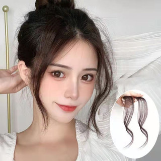 Tóc mái giả layer Khami Beauty, tóc mái bay, sợi tơ tự nhiên QA11