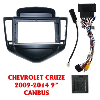 Mặt dưỡng màn hình Android 9 inch Chevrolet Cruze 2009 - 2018 kèm Canbus giắc zin theo xe