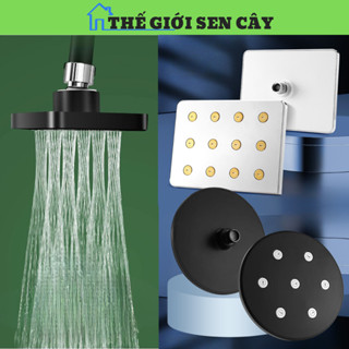 Bát sen tắm, vòi sen tăng áp lỗ xả xoáy nhựa ABS cao cấp dùng thay thế cho hệ thống sen vòi