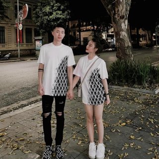 Áo phông thụng Nam Nữ chéo nửa Lờ vê, chất cotton dáng rộng Unisex từ 40 -65kg