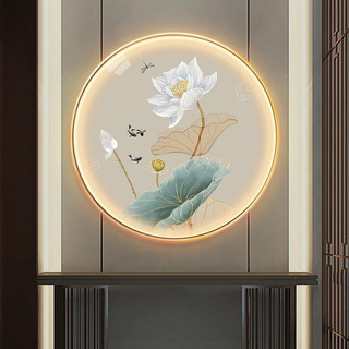   25 mẫu Freeship  Tranh Treo Tường Hoa Sen Đèn LED Tráng Gương Cao Cấp Decor P.Ngủ Phòng Trà 