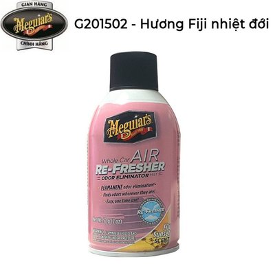 Khử mùi, diệt khuẩn nội thất ô tô hương Fiji - Meguiar's  Air Refresher Fiji Sunset - G201502, 2 oz
