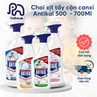 Chai Xịt Tẩy Rửa ANTIKAL - Vệ Sinh Cặn Bám Inox, Cặn Canxi Nhà Tắm Hiệu Quả chai 750 Ml