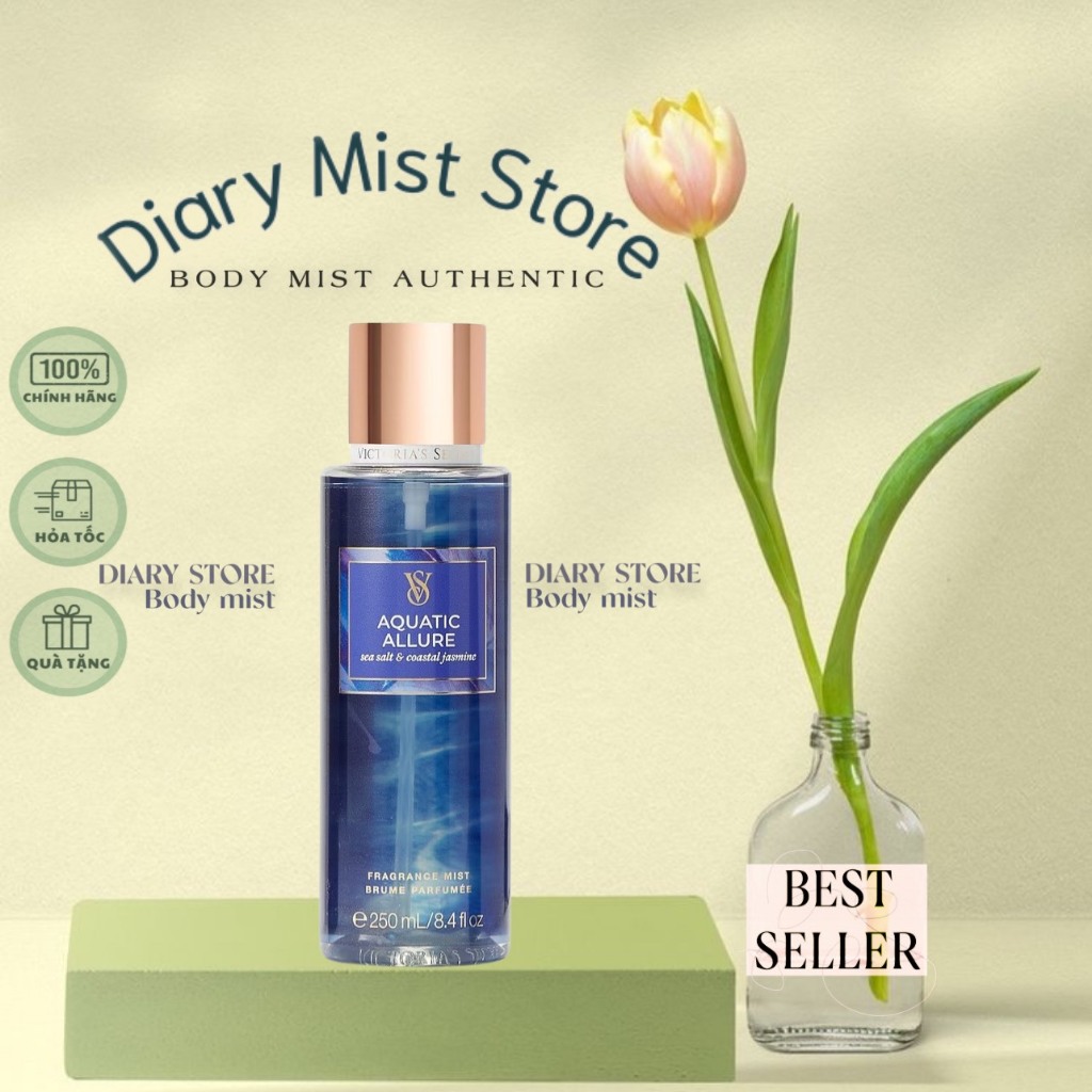 𝐃𝐢𝐚𝐫𝐲𝐦𝐢𝐬𝐭.𝐬𝐭𝐨𝐫𝐞 Xịt thơm Body Mist Victoria's Secret - Aquatic ALLURE