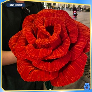 Hoa Hồng kẽm nhung khổng lồ Thành phẩm - Set tự làm (ĐỔI MÀU nhắn tin trực tiếp cho shop)-Nivihouse