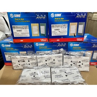 Ổ cắm đôi 2 chấu S18U2 SINO - Vanlock