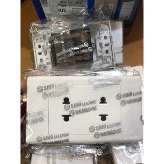 Ổ cắm đôi 2 chấu S18U2 SINO - Vanlock