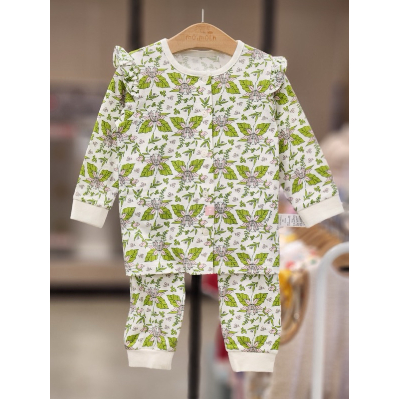 (size 80,90,100,110,130) Bộ cotton mỏng mềm Moi.moln xuất Hàn dư xịn