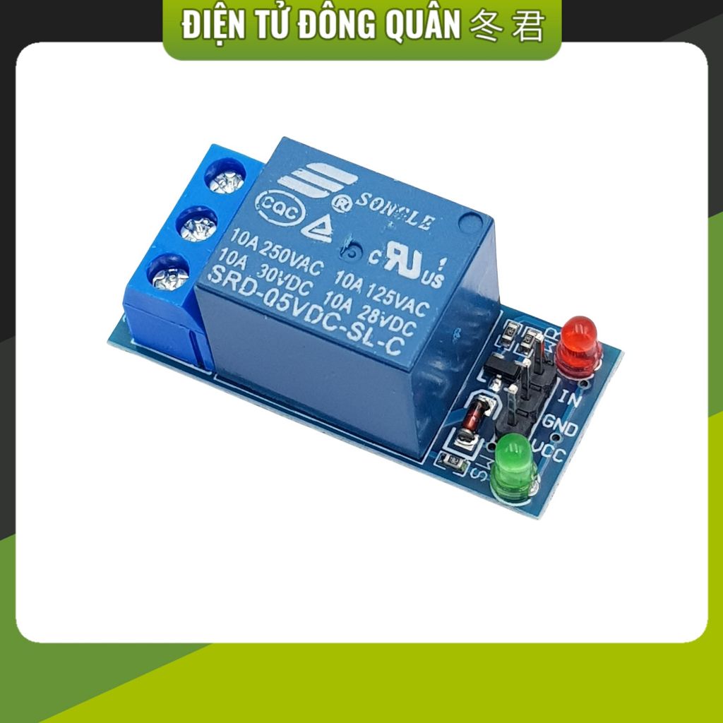 [HCM] Module 1 Relay Kích Mức Thấp 5VDC [ĐIỆN TỬ]